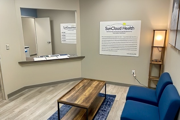 the waiting room for our Gaithersburg treatment center