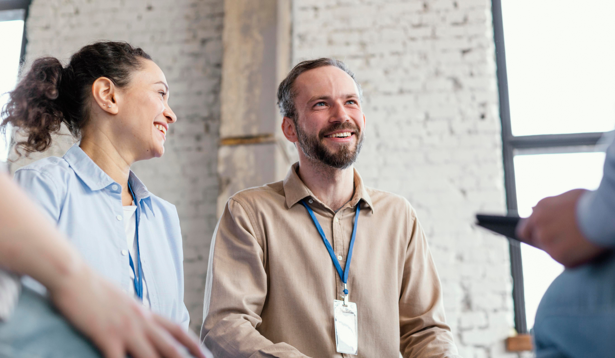 smiling man in therapy