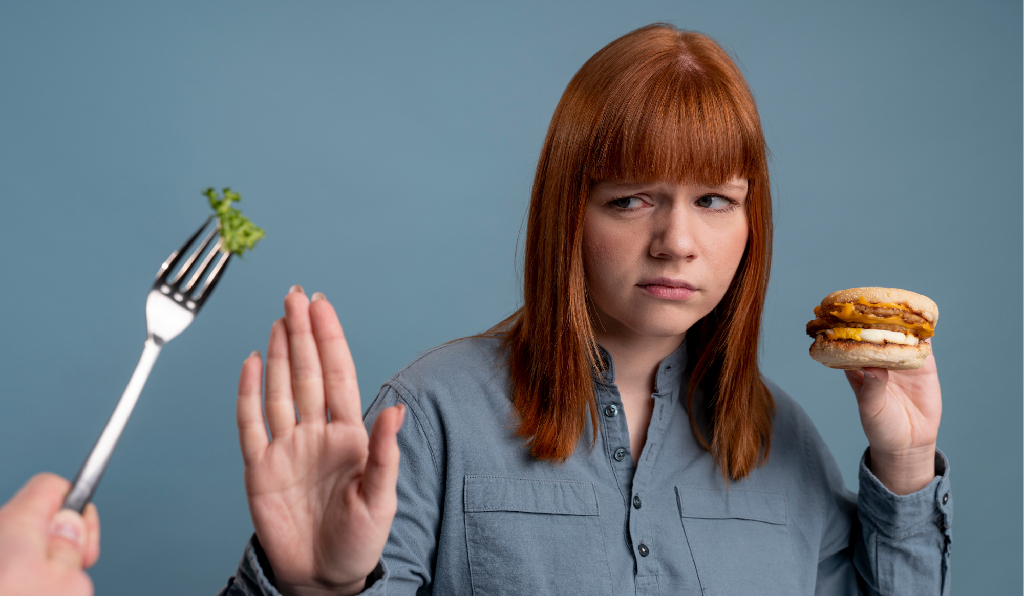 woman avoiding certain foods