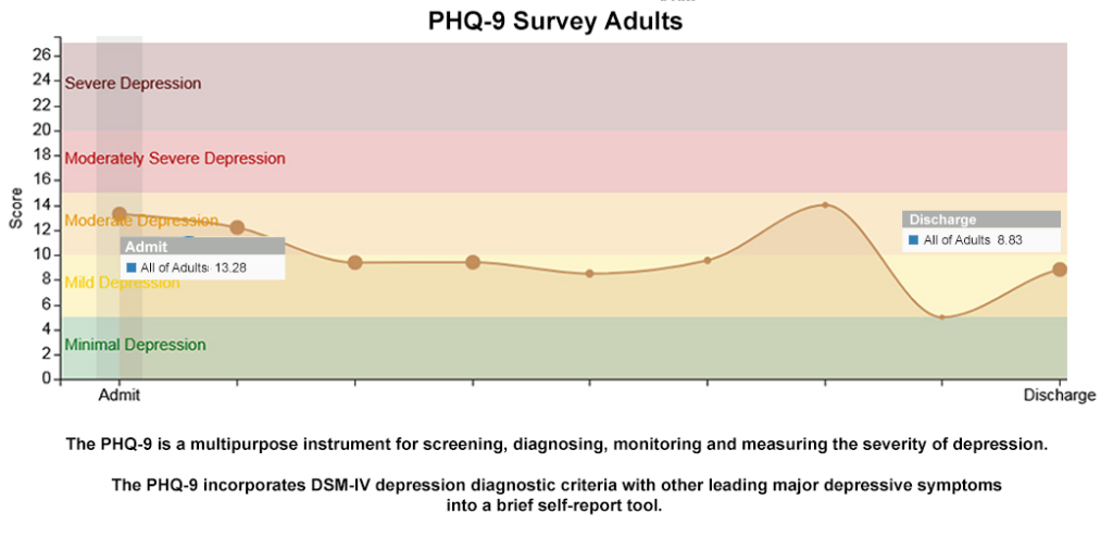 PHQ-9 Survey Adults Graph