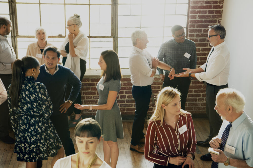 Business People in a Business Conference